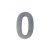 Domovní číslo 0, 150 mm, nerez, 1ks