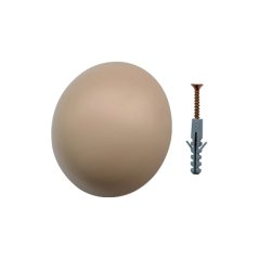 Zarážka dveřní Ø 50 mm, béžová + vrut, 2ks