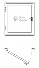 Pant okenní 80 L, znb, 1ks