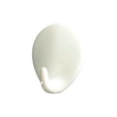 Háček samolepící QF typ 1100, bílá, plast,2ks