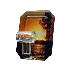 Háček samolepící QF typ 10, plast, moře, 1ks