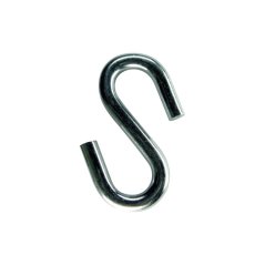 S-hák 6mm, zinek bílý, 1ks