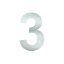 Domovní číslo 3, 150 mm, nerez, 1ks
