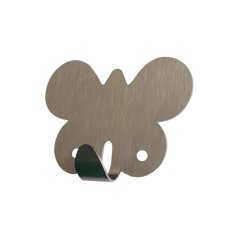 Háček samolepící QF typ motýl, nerez, 1ks