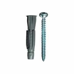 Hmoždinka uzlovací s lemem + vrut, 6 PE, 10ks