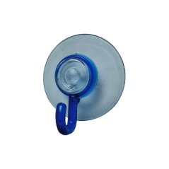 Háček přísavný QF typ 3250, transparentní modrá, plast, 2ks