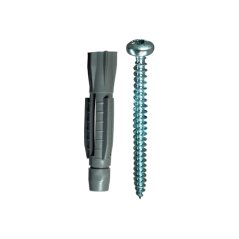 Hmoždinka uzlovací bez lemu + vrut, 5 PE, 10ks