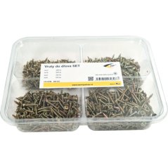 Vruty do dřeva SET, 800 ks