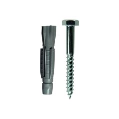 Hmoždinka uzlovací bez lemu + vrut, 8 PE, 5ks