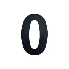 Domovní číslo 0, černá, 100 mm, Black Line,1ks